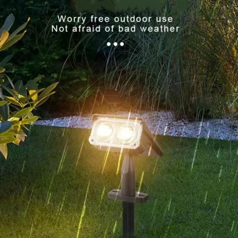 Reflektory solarne zewnętrzne, LEDowe reflektory krajobrazowe ogrodowe zasilane energią słoneczną IP65 do ogrodów, podwórek, drzew, dziedzińców, balkonów
