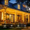 LED Solar String Lights 7/12/22M 8 Lighting Modes Waterproof Fairy Lights for Outdoor Garden Christmas Party Decorations