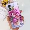 For Cover Oppo A58 4G CPH2577 Case Love Heart Butterfly Cover Shell For Oppo A78 5G 4G CPH2565 Soft Clear TPU Bumper Etui
