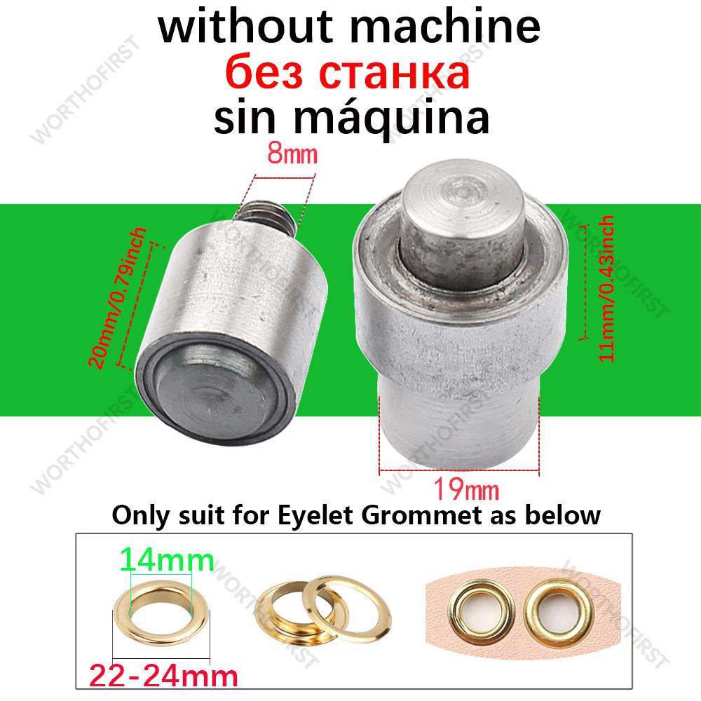 2.0-22mm Metal Punch Hole Eyelet Grommet Dies for Hand Punch Press Mold for Cloth Shoes Leathercraft Belts Sewing Accessorie