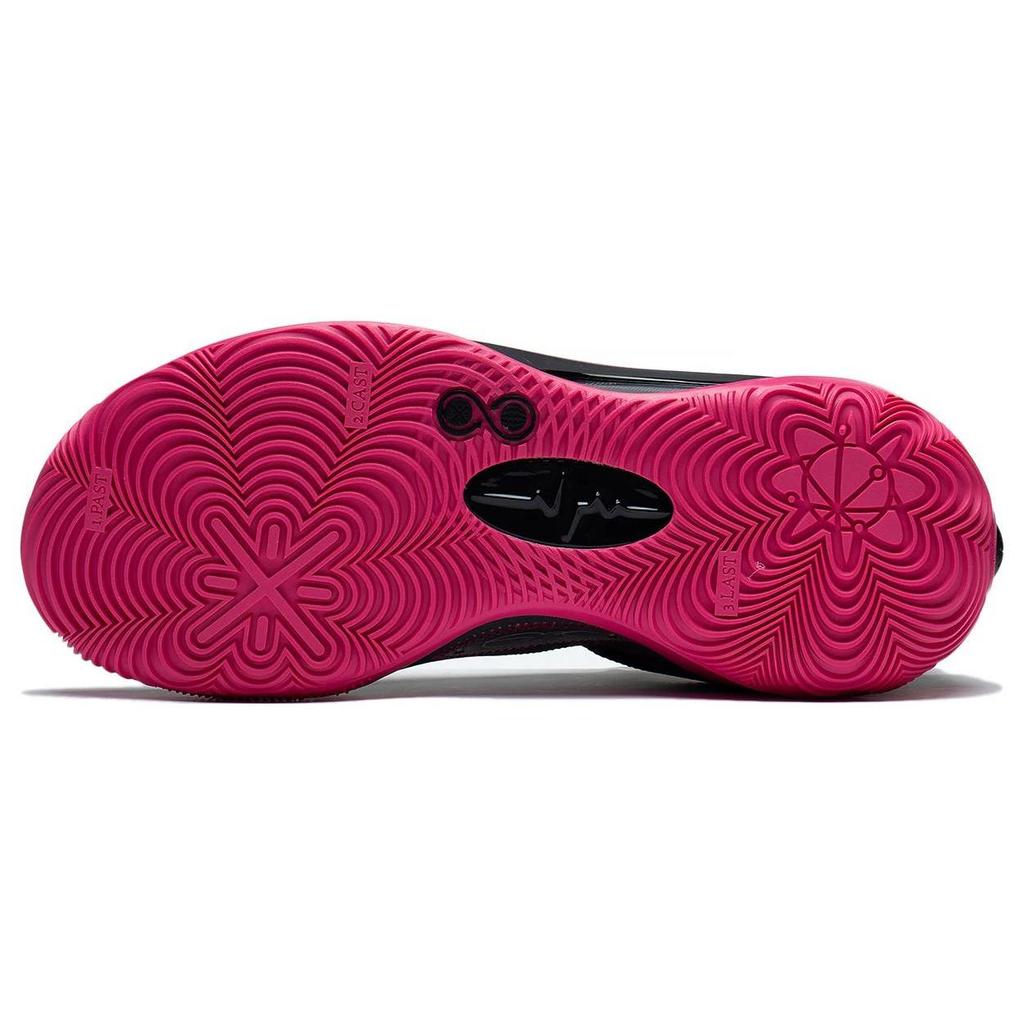 Li Ning Wade 808 Ultra Sunrise Résistantes à l'usure, Résistantes à l'abrasion, Respirantes Basse Tige Chaussures de Basketball Homme Noir ABAS113-4