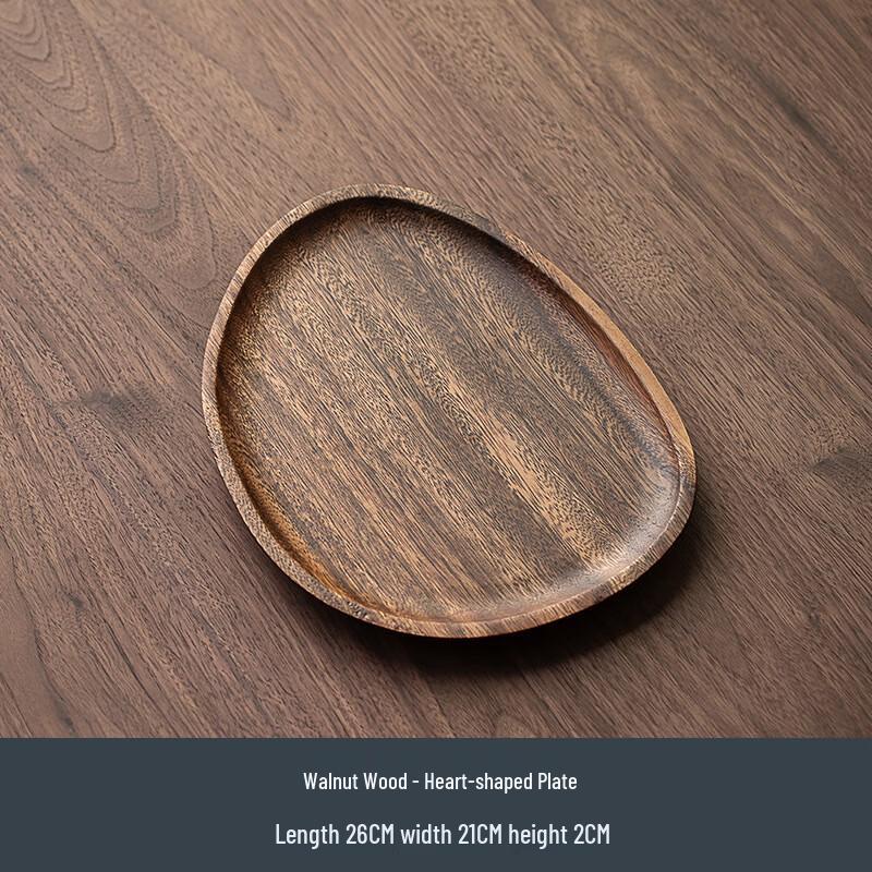 WJ Walnut Wood Decorative Tea Tray