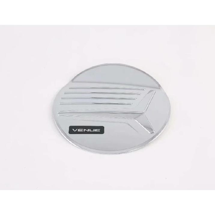 For Hyundai Venue     Car Accessories ABS Chrome fuel tank cap cover car-styling trim oil fuel cap protective ABS Chrome