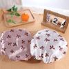 Waterproof Double Layer Shower Caps Reusable Hair Hat Cute Shampoo Cap  Adults