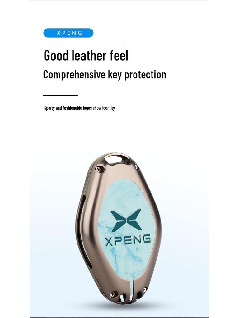 2022 Xpeng P7 Key Case: Full Coverage Metal Protective Shell for Personalized Modification