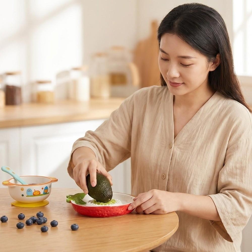 Raised Teeth Ceramic Grater Plate 2-in-1 Manual Garlic Masher Kitchen Puree Grater Restaurant
