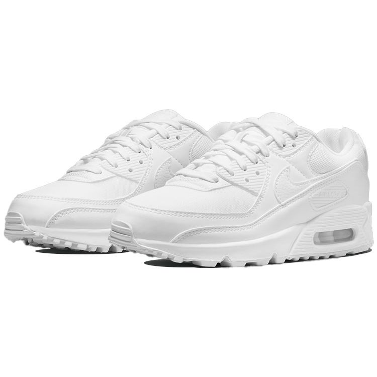 Nike Air Max 90 Triple White Women Sneakers DH8010-100