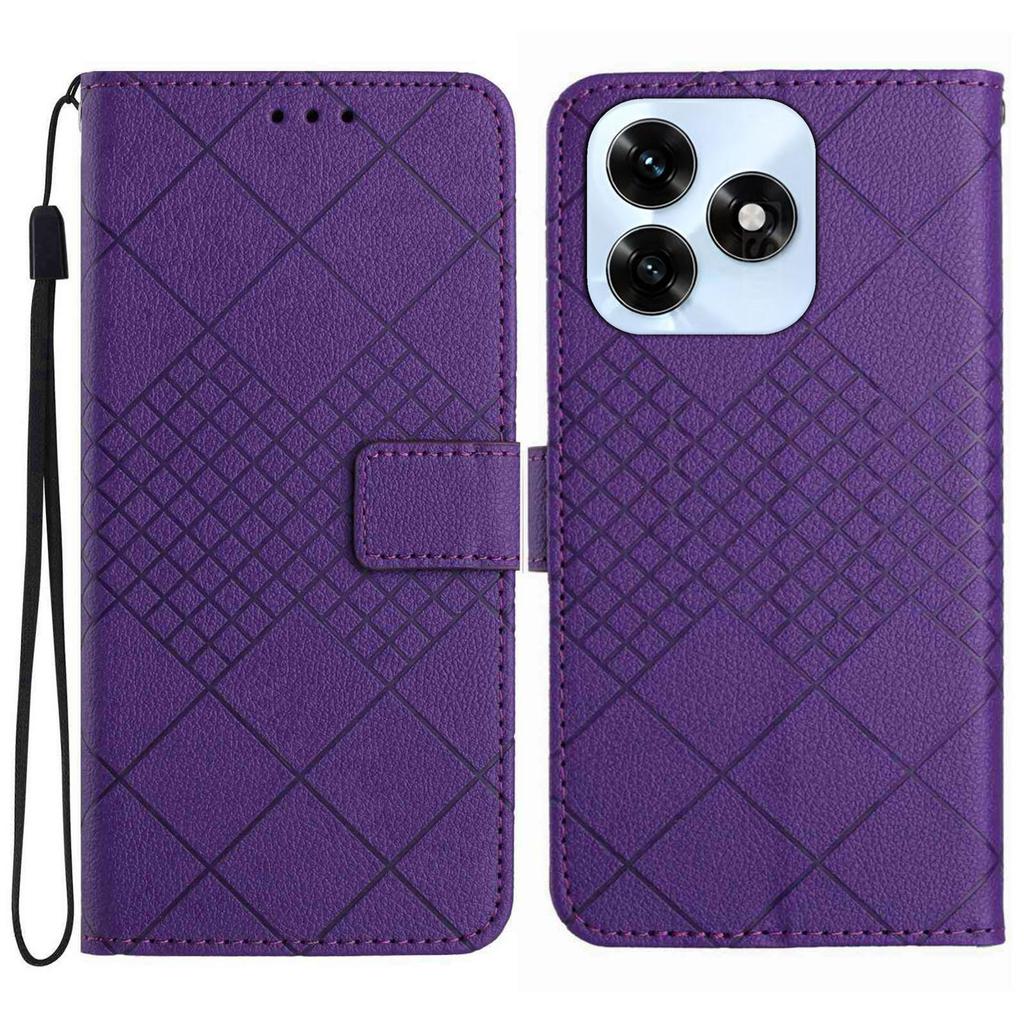 For Honor X5c Plus 4G Case Wallet Imprint PU Leather Flip Folio Phone Cover
