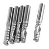 5pcs 6mm Shank Tungsten Carbide Single Flute End Mills Spiral Cutters CNC Milling Bits