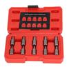 10PCS Schraubenausdreher Sechskantkopf Multi Spline Gebrochene Schrauben Bolzen Entfernungswerkzeug Linke Spirale