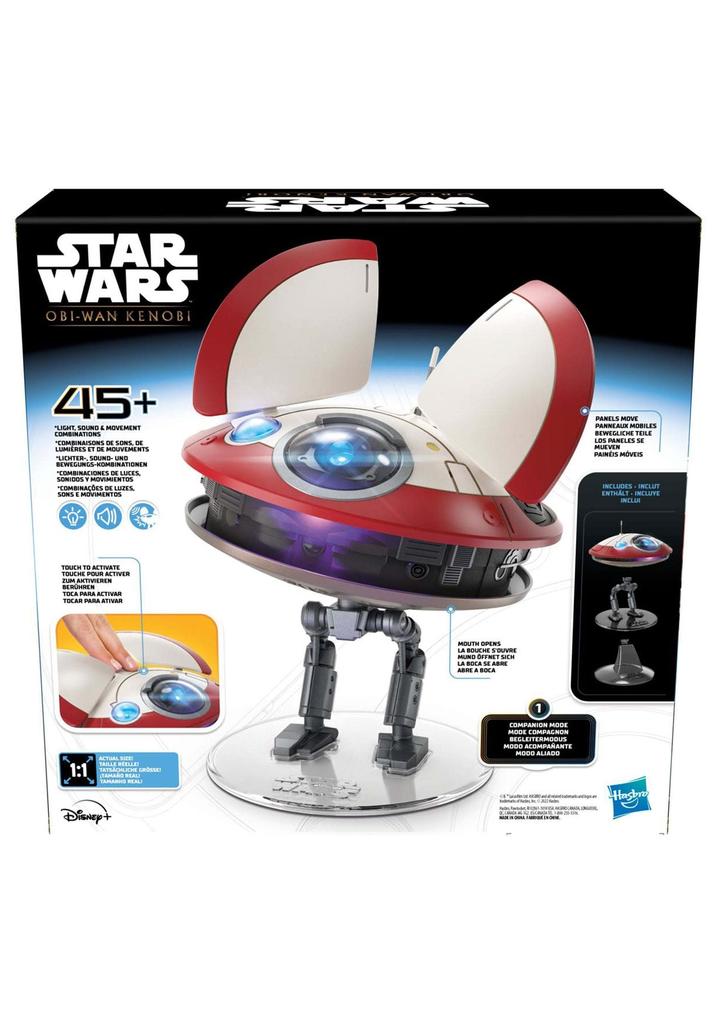 Hasbro Star Wars Animatronic an electronic droid toy based on the Kenobi Star Wars for ages 4 and Authentic L0-LA59 (Lola) Edition, Obi-Wan series,