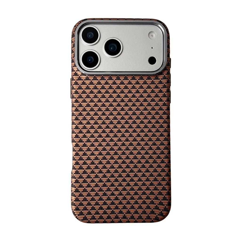 Applicable To Apple 17Promax Carbon Fiber Pattern Kevlar Magnetic Mobile Phone Case iPhone16PROMAX All-inclusive Anti-drop