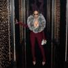 European Fashion Spicy Girl Autumn/Winter 2025 Women's Long Sleeve Fur Bodysuit Tights