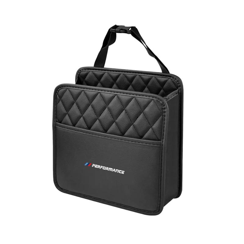 LGECB1 Car Sticker Car Seat Back Hanging Storage Bag Tissue Water Cup Holder Auto AccessorieS For BMW X1 X2 X3 X4 X5 X6 X7 G20 G30 6GT