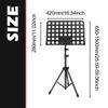 Portable Foldable Music Stand, IRIN One-Button Collapsible Tripod Design for Easy Transport & Storage, Compact Sheet Score Holde