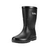Men's Mid-Calf Non-Slip Fleece-Lined Rubber Rain Boots for Fashion, Work, and Outdoor Activities