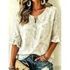 Women's Sunflower Paisley Print Tie Front Blouse, Casual Loose Top for Spring Summer Daily Wear