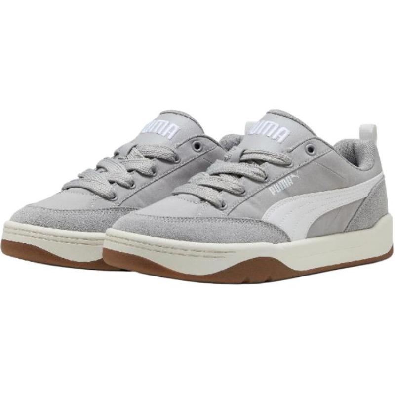 Puma Park Lifestyle SK8 Unisex Fabric Split Leather Synthetic Leather Comfort Skate Shoes Grey 397495-09