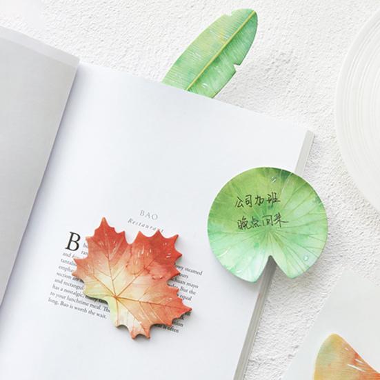 

Полезный изысканный многофункциональный портативный липкий блокнот в форме водяной лилии для студентов, товары для дома, липкий блокнот для заметок