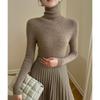 Little Goat Pure Cashmere Women's Slim-Fit Black Turtleneck Sweater