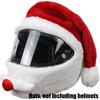 1-3Pc Plush Santa Motorcycle Helmet Cover Decoration for Christmas Cycling Full Face Hat Santa Claus Christmas Gift Helmet Cover
