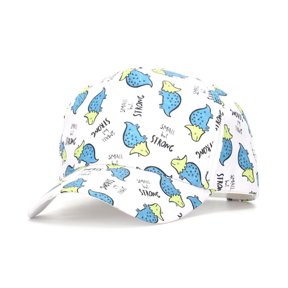 Dinosaur & Butterfly Digital Print Children's Sun Protection Baseball Caps