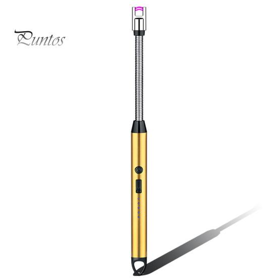 Elektrikli Ateşleyici USB Şarj Alevsiz Darbe Ateşleyici Rüzgar Geçirmez Uzun Saplı Ateşleme Aracı BARBEKÜ Kamp için