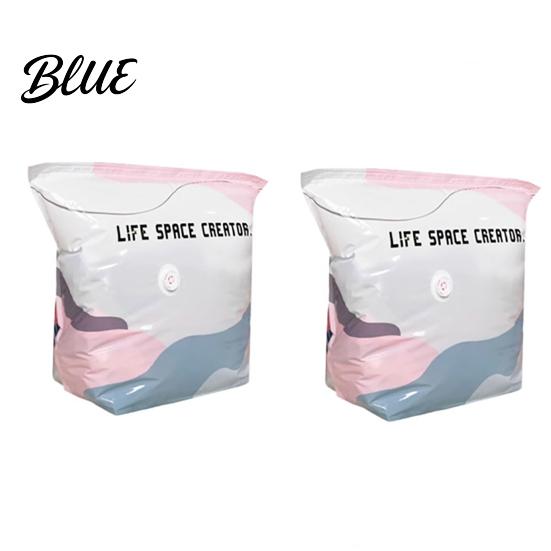 Vacuum Compression Bags Bag Space Saving Pumpless Storage Wardrobe Organizer Bags Waterproof Reusable for Clothes Bedding Air Valve