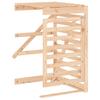 2 Bin Wooden Waste Bin Enclosure Solid Pine Wood