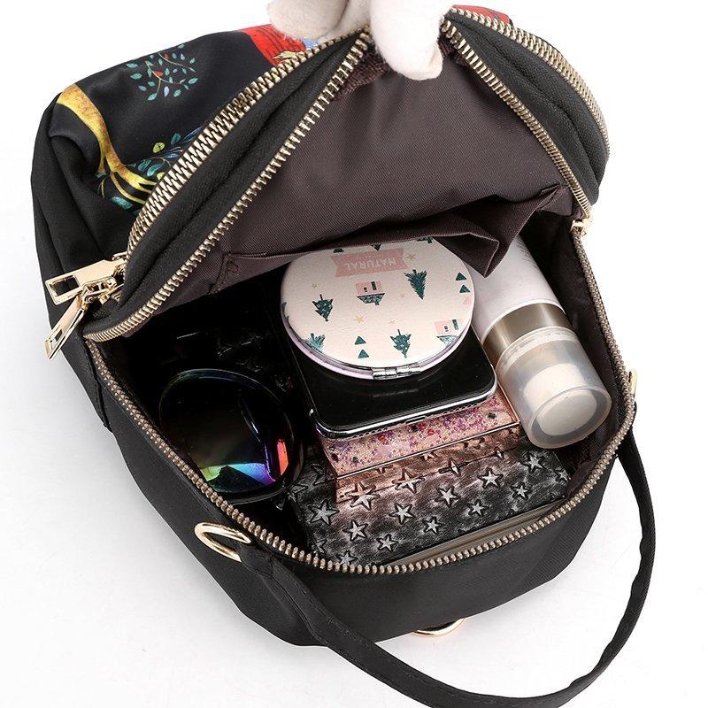 Fashionable Elephant Nylon Ladies Crossbody Bag, Large Capacity Ladies Shoulder Bag, Commuter Travel Handbag, Multi-occasion