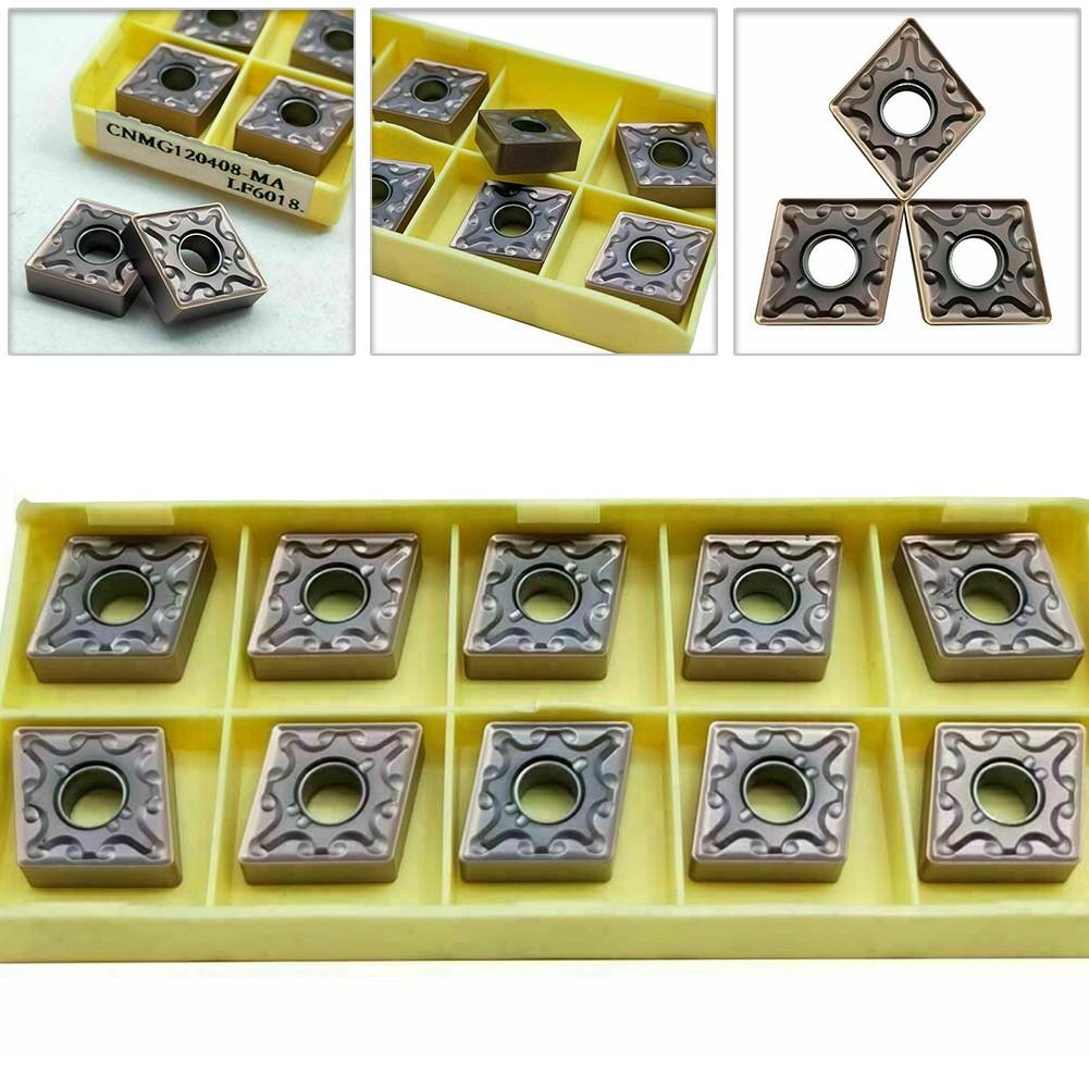 10pcs CNMG120408-MA LF6018 CNMG432 CNC Carbide Turning Inserts for Steel