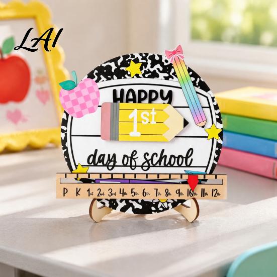 Chalkboard Sign for First Day of School Sign Reusable Wooden Milestone Board Board Kids Back to Photography Prop Kindergarten And Elementary