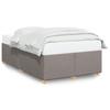 Bed Frame without Mattress Taupe 120 x 190 cm Fabric