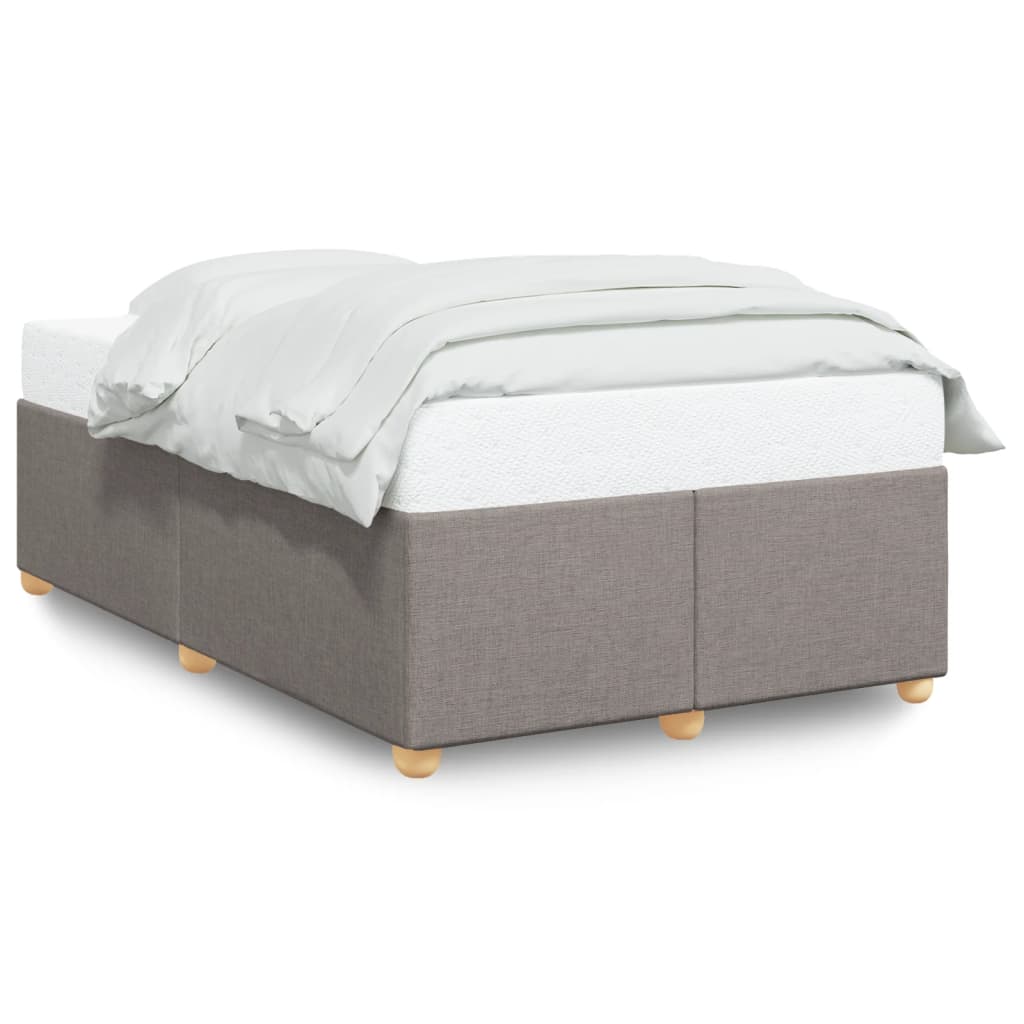 Bed Frame without Mattress Taupe 120 x 190 cm Fabric