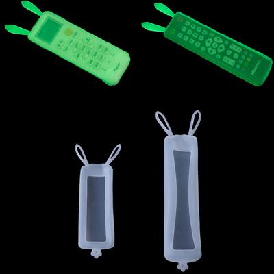 Capa protetora de silicone com controle remoto fluorescente em formato de coelho, bolsa de armazenamento antipoeira, 1 peça