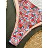 Sexy Flowers Printed Halter Brazilian Bikini Women Swimwear Female Swimsuit Two-pieces Bikini set Bather Bathing Suit