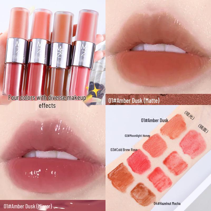 Mingxi Zhi Twilight Dual-Ended Lip Gloss & Velvet Matte Lipstick