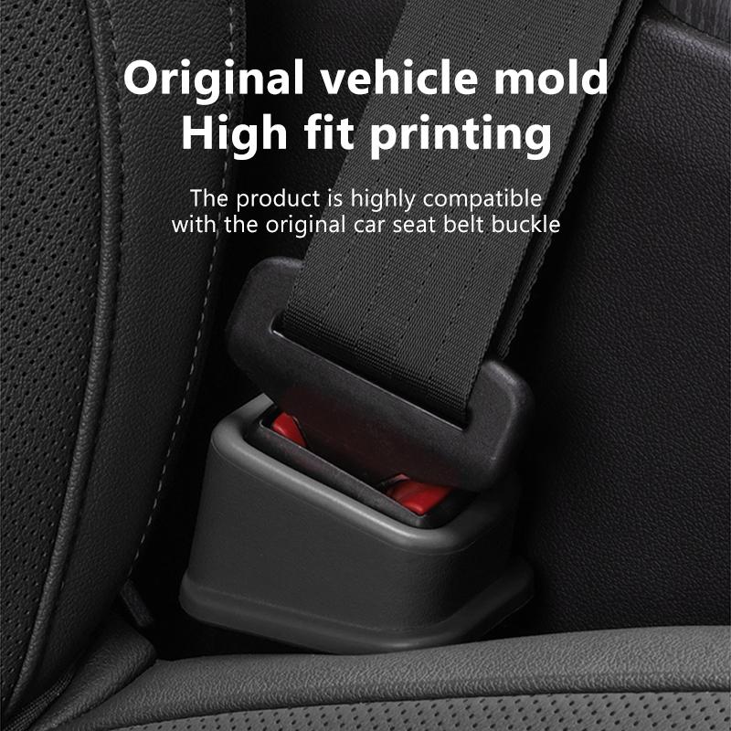 SEAMETAL 2PCS Car Seat Belt Buckle Cover EVA Anti Scratch Seatbelt Button Protector Seat Belt Protection Cover