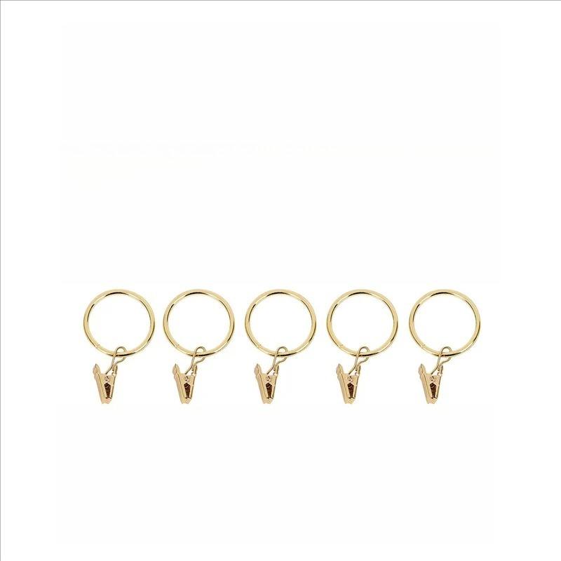 Metall Gardinstångsklämma Rostfria Draperiringar Krokar Hem Badrum Dekorativa Gardinstänger Hängare Hängande Foton Hattar Klämmor