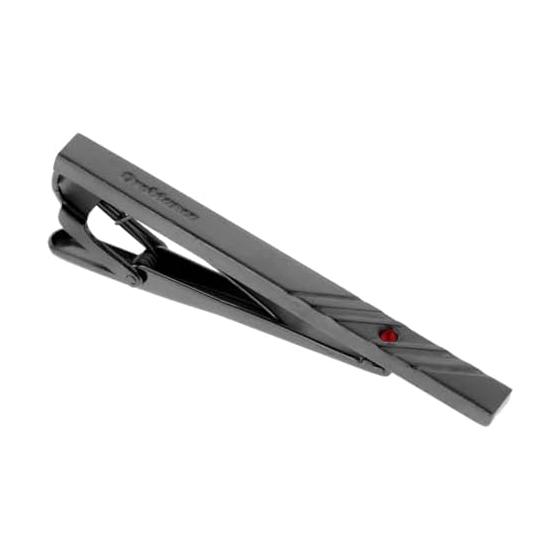 [Gift wrapped] Orobianco tie pin birthstone July-Ruby Gunmetal ORT587 B-07 Orobianco