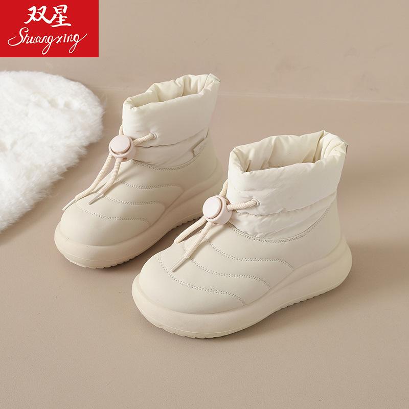 China Double Star Big Head Snow Boots Non-slip, Cold-proof and Warm Thick Bottom Households