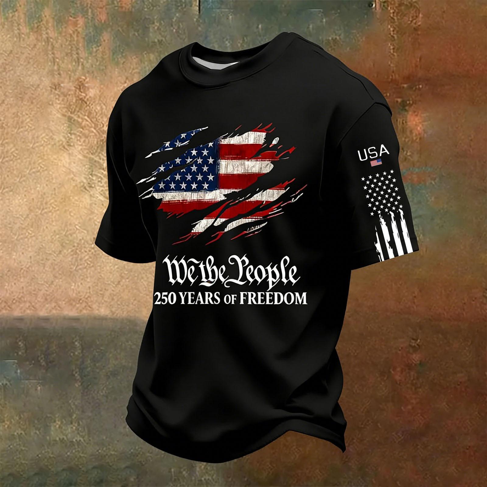 Men s Casual Round Neck Short Sleeve T-Shirt M