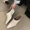 Fashion 2025 Roman Baotou Half Women's Slope Heels High Slippers Summer New Fashion Outside Thick Lazy Mules Slippers Soft Sandals