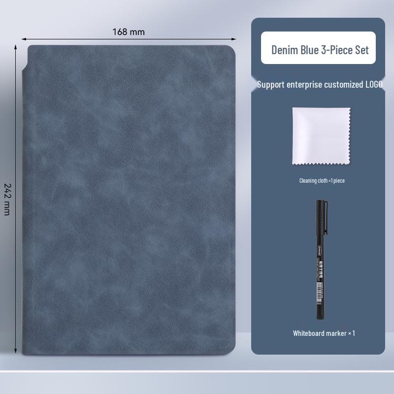 Tragbares faltbares A5 Whiteboard-Notizbuch - Löschbares Schreibtisch-Nachrichten- und Handschriftbrett