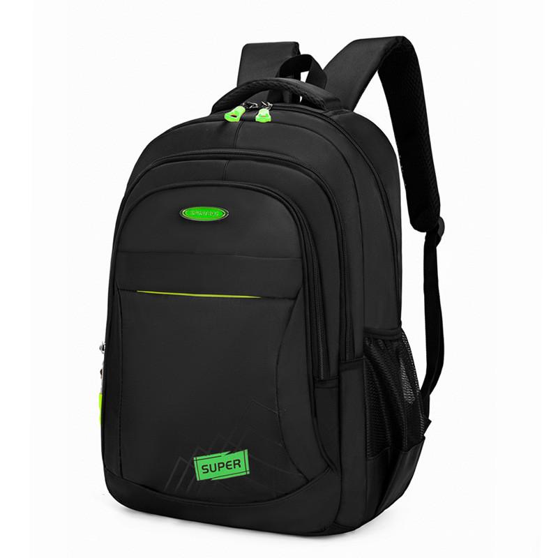 Letter Super Backpack Double Zipper Compartments Large Capacity Computer Bag