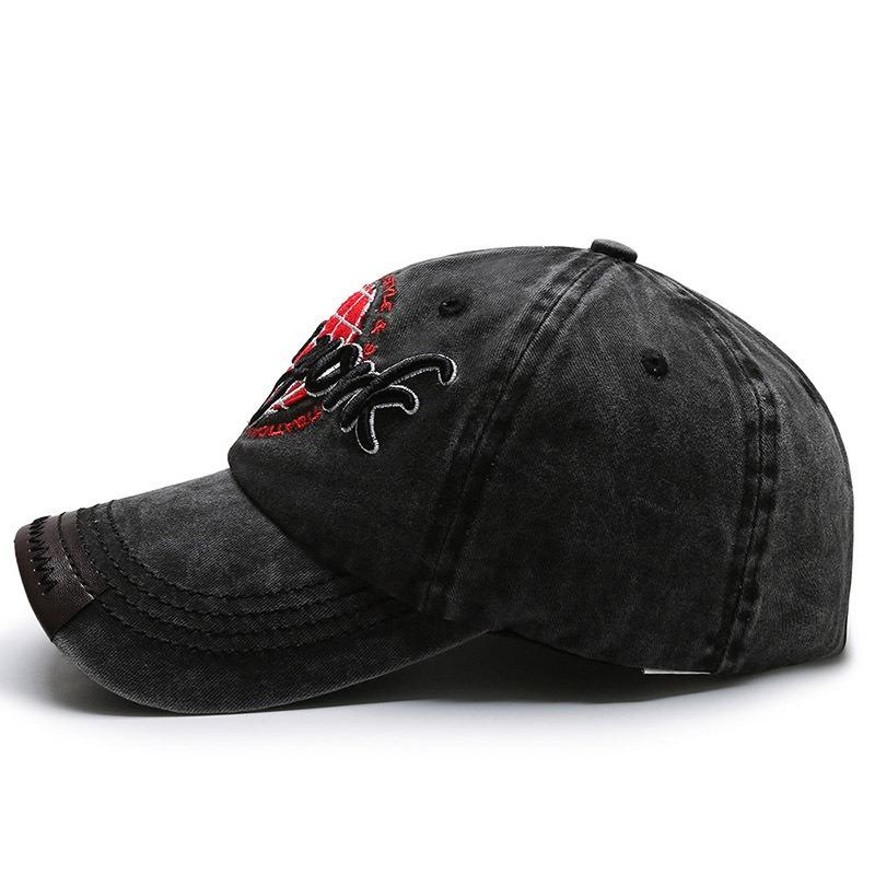 Hat Men's Washed Cloth Baseball Cap Embroidered Cap Joint Outdoor Sun Hat Spring and Autumn Casual Hat