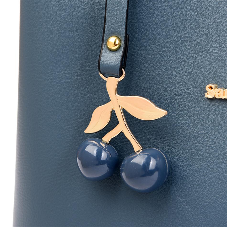 Designové 3 vrstvy luxusní dámské kabelky Messenger Dámská kabelka přes rameno pro ženy Móda 2023 Nová kabelka s třešní