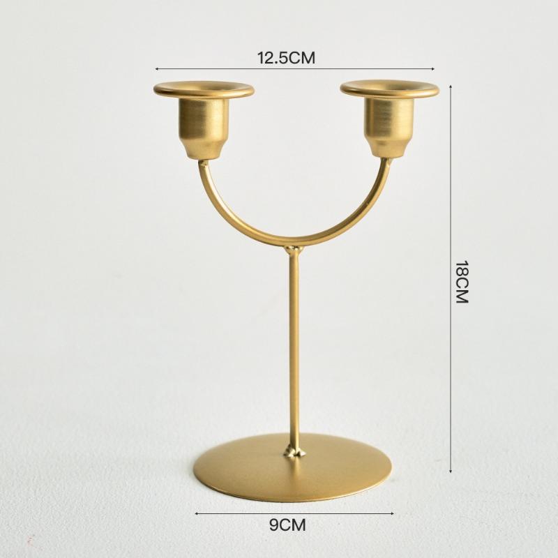 Romantisches Candlelight-Dinner Eisenleuchter Dekorative Artikel Foto-Requisiten Atmosphäre