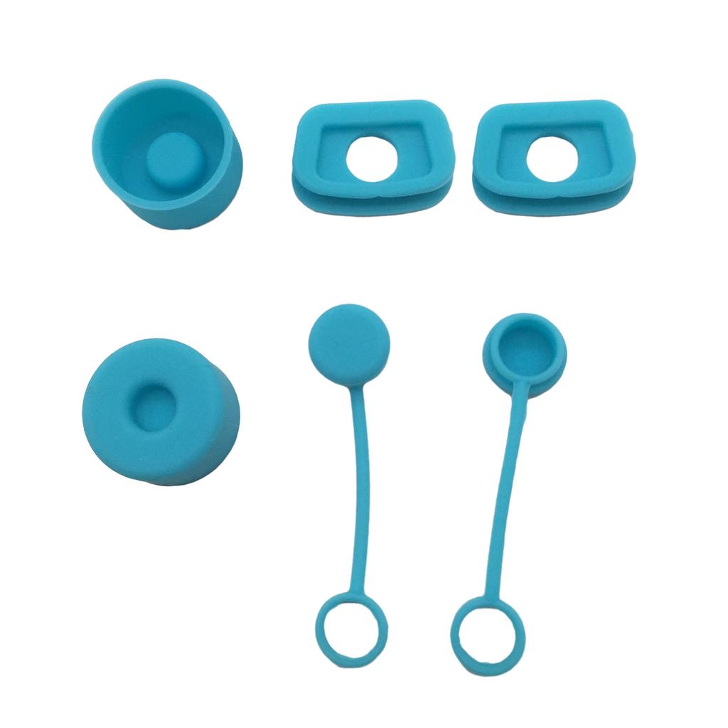 6pcs Silicone Spill Stopper For 30oz/40oz Tumblers Universal Anti-Splash Straw Cover For Tumblers Straw