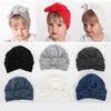 Toddler Head Wrap Winter  Elastic Knotted Rabbit Ear Baby Hat Cotton Headwear Caps